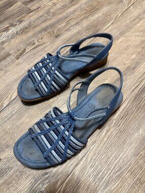 IMPO - BELEN STRETCH SANDAL -MEMORY FOAN - MULTI BLUE - SIZE 6.5